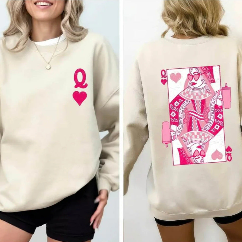 Red Heart Queen Crewneck Sweatshirt