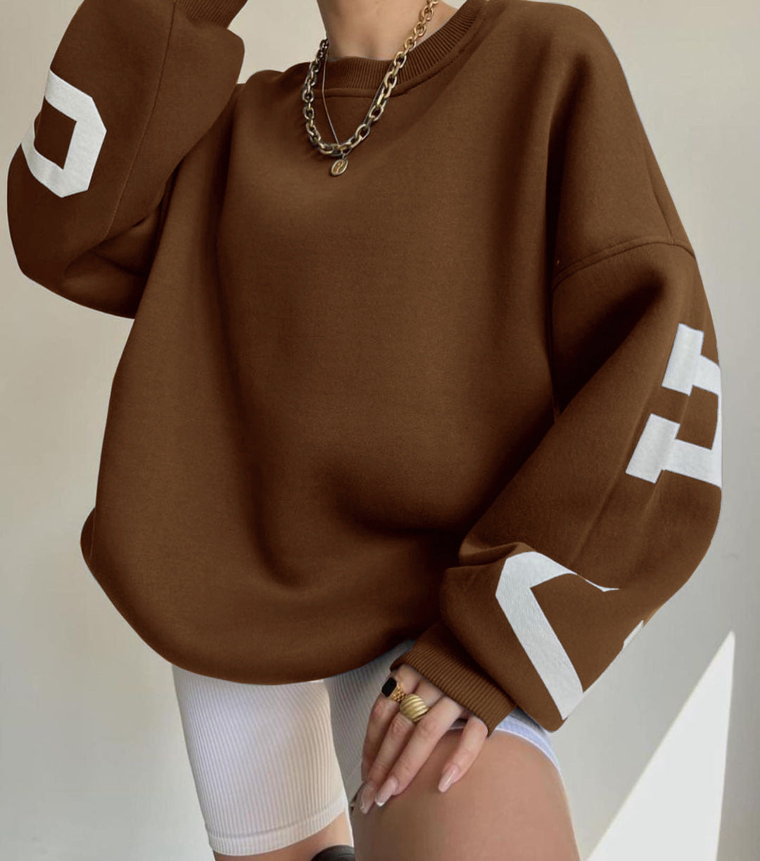 Casual Print Thickened Sweaters