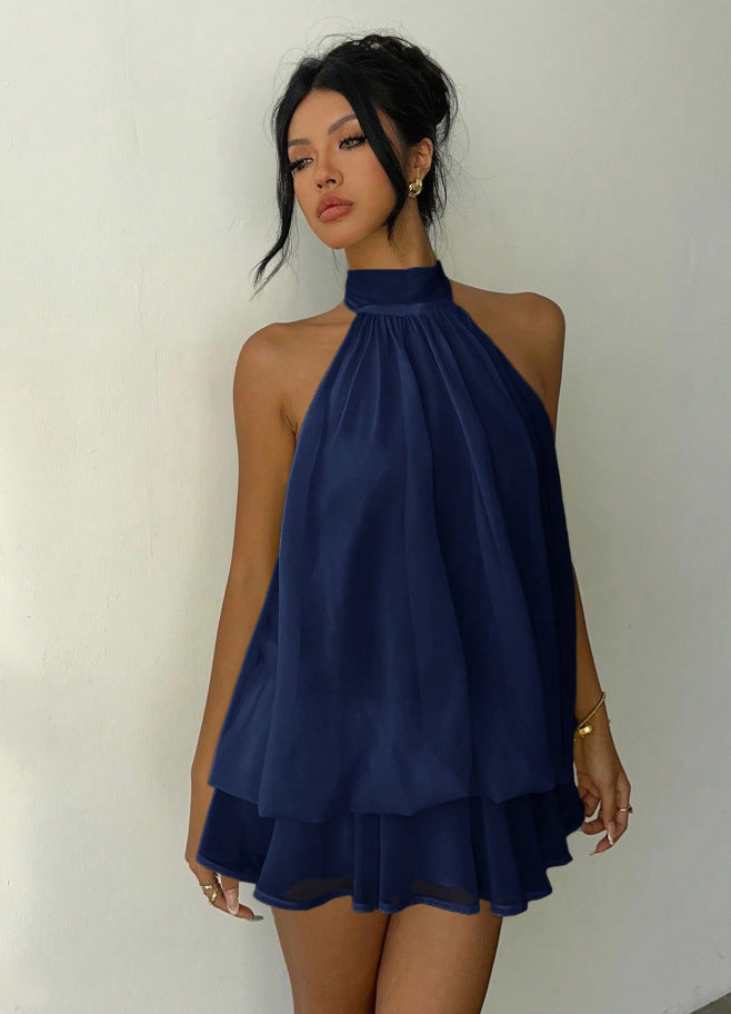 Halter-neck Mini Dress