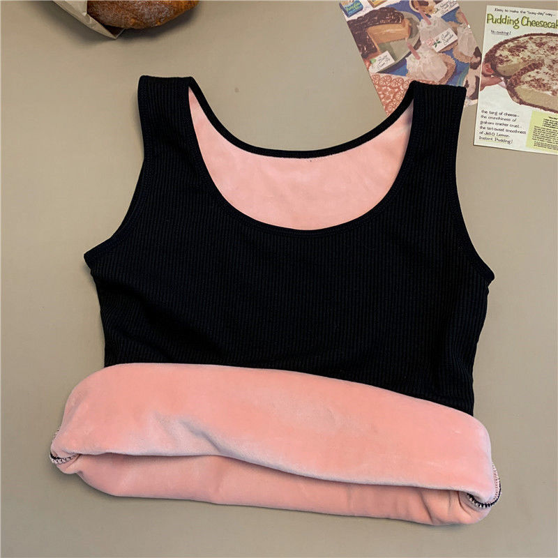 Padded Thermal Figure-hugging Base Sleeveless Tshirt