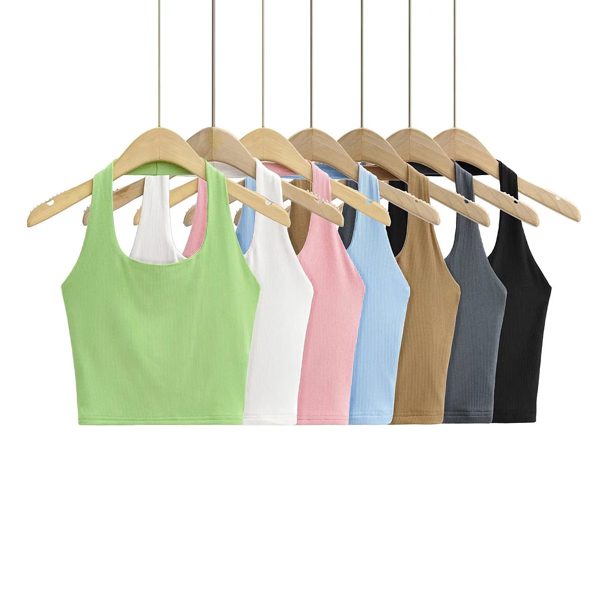 Vest Halter Top Slim-fit