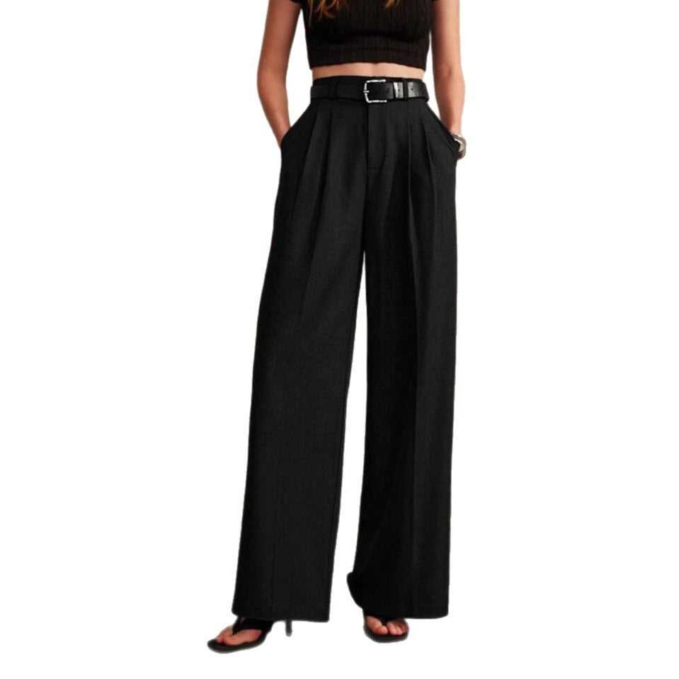 Suit Pants Straight Wide Leg Pants