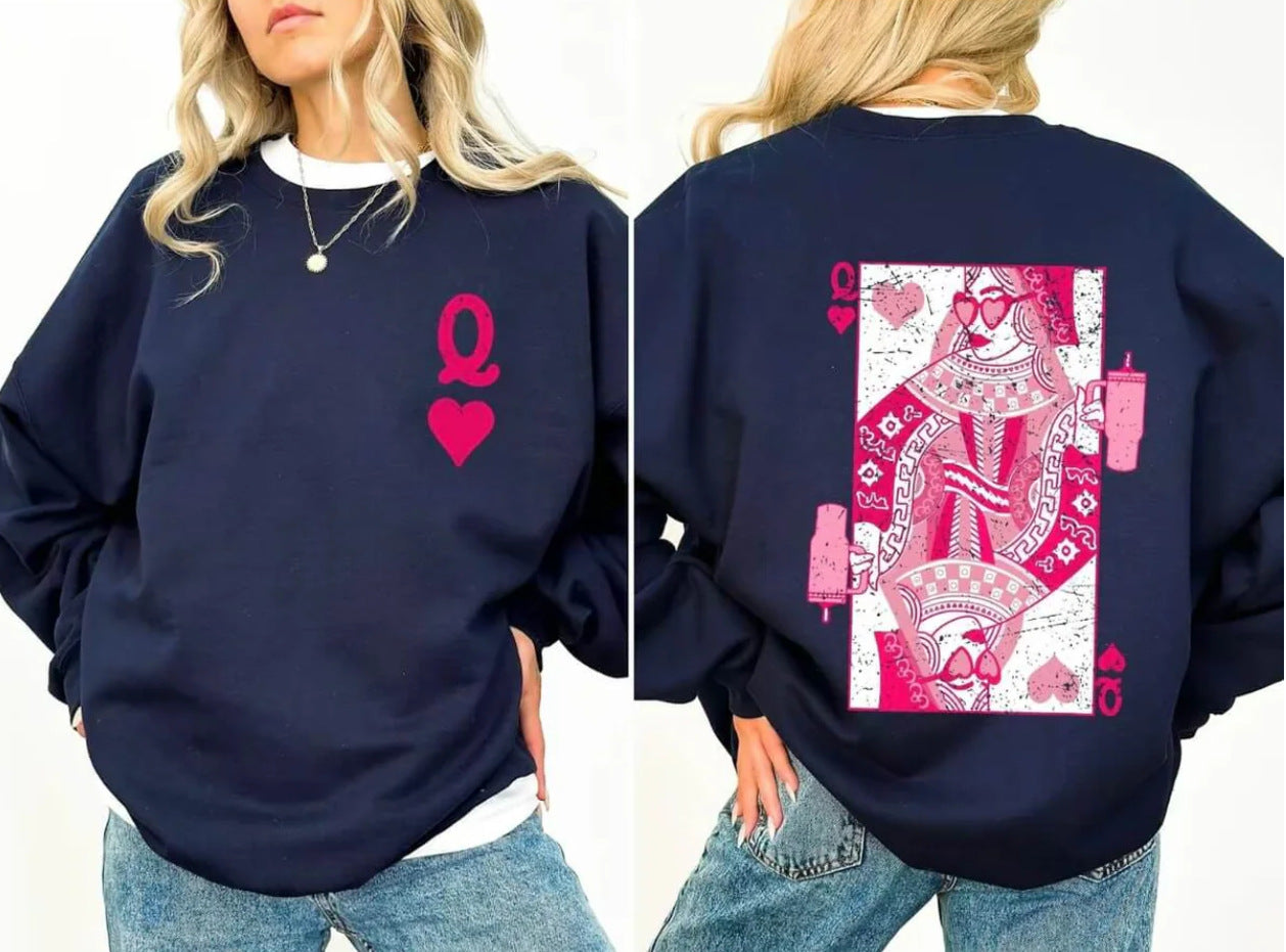 Red Heart Queen Crewneck Sweatshirt