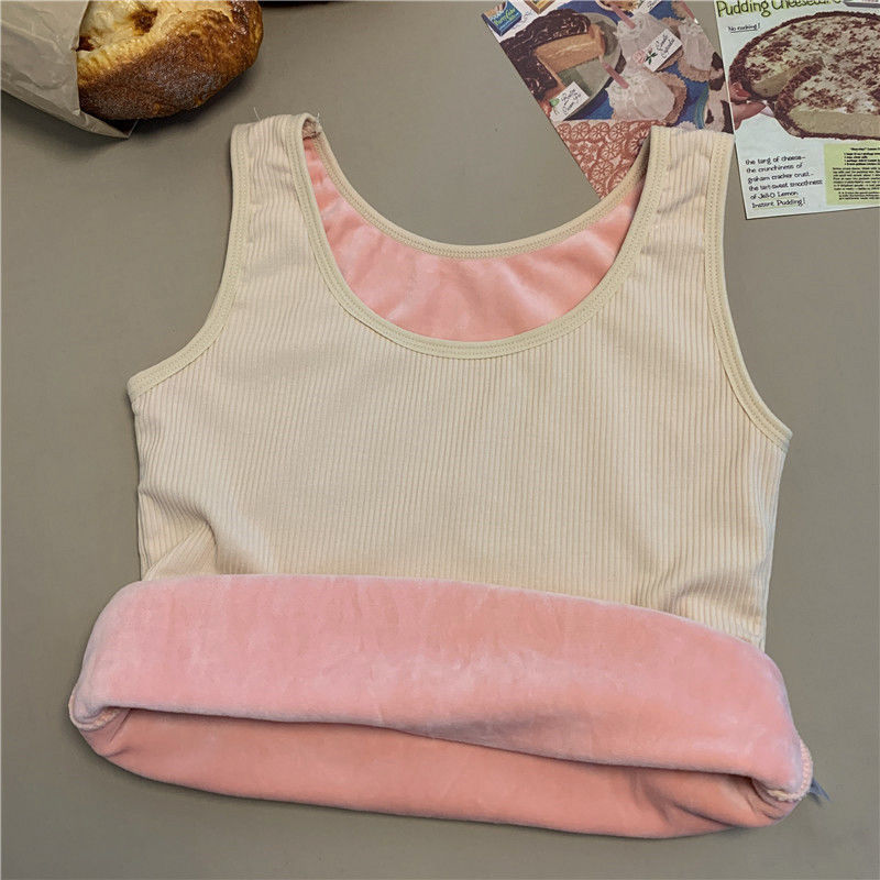 Padded Thermal Figure-hugging Base Sleeveless Tshirt