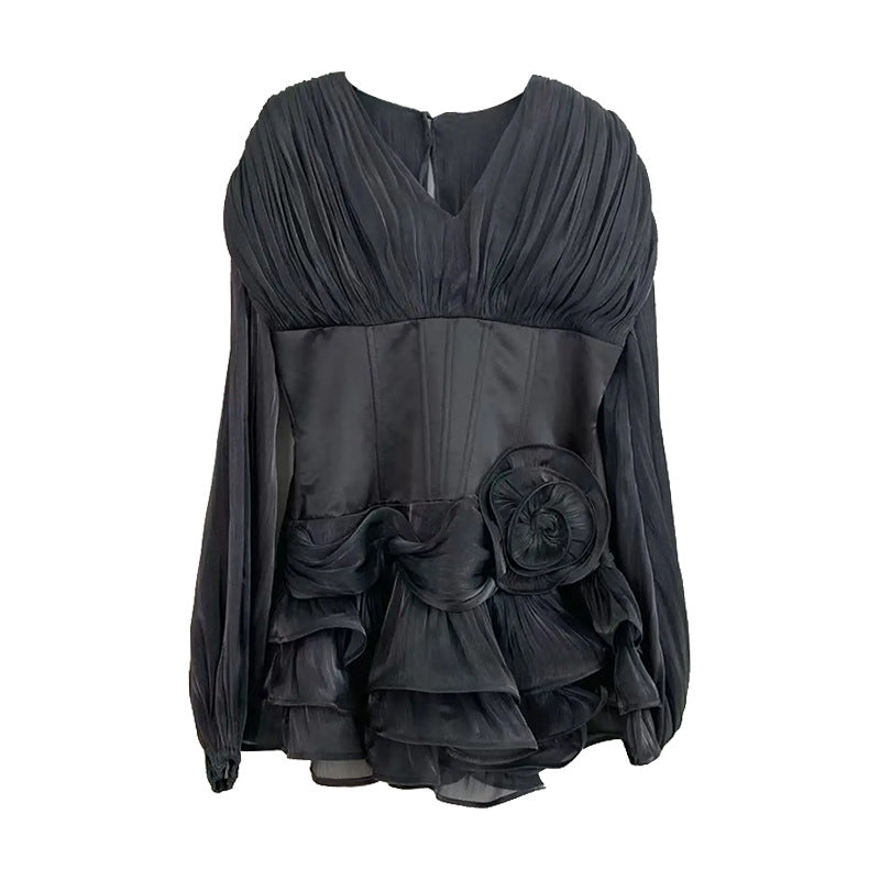 Fishbone Slim-fit Design Dress