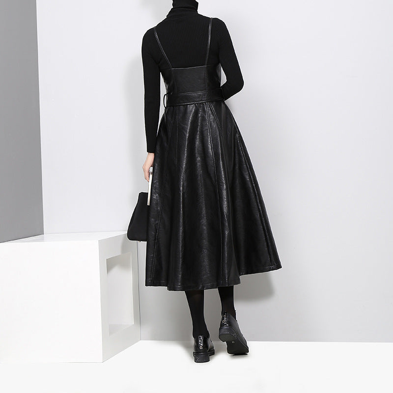 Strap leather Dress