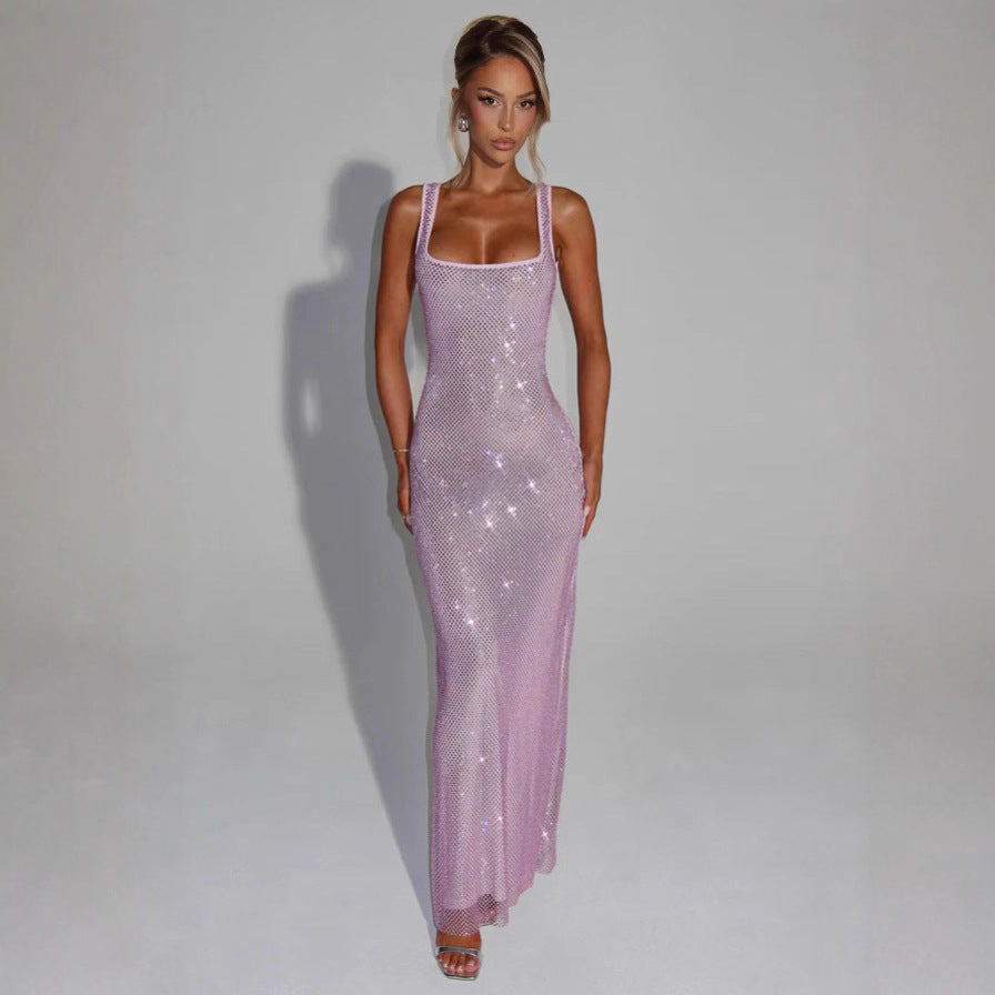 Sequin Rhinestone Bodycon Dress