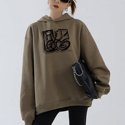Hoodie Thickened With Velvet