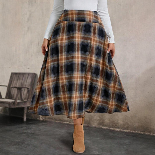 Flannel Plaid Skirt