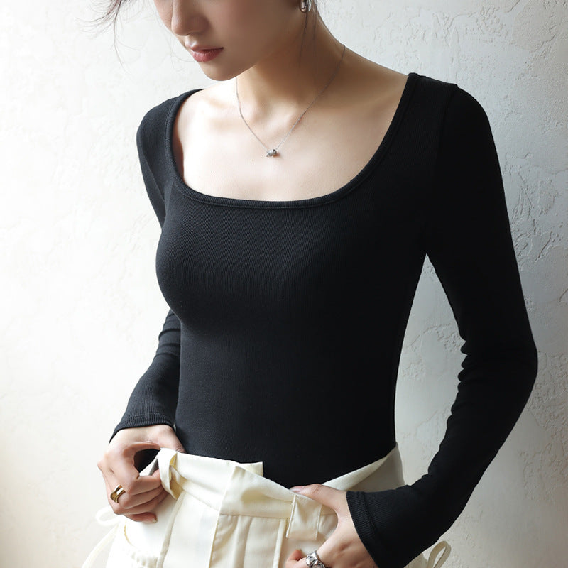 Long Sleeve Slim Fit Blouse