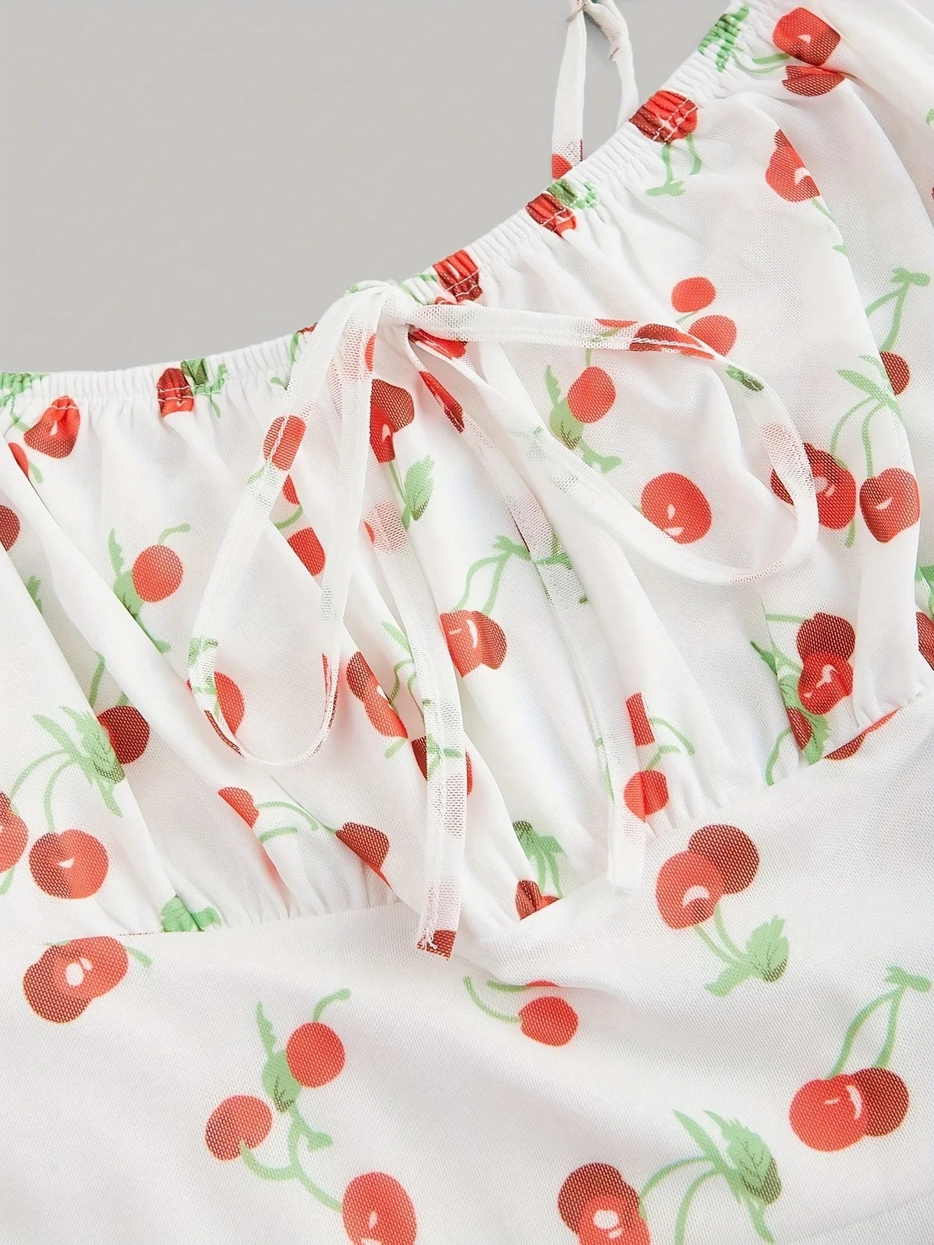 Cherry Printed Vintage Summer Dresses