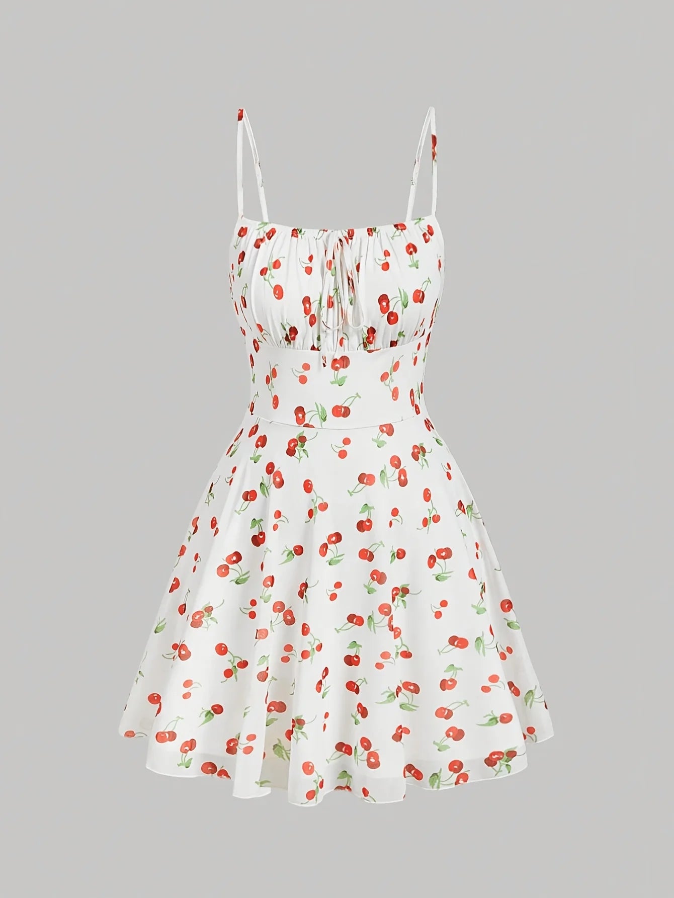 Cherry Printed Vintage Summer Dresses