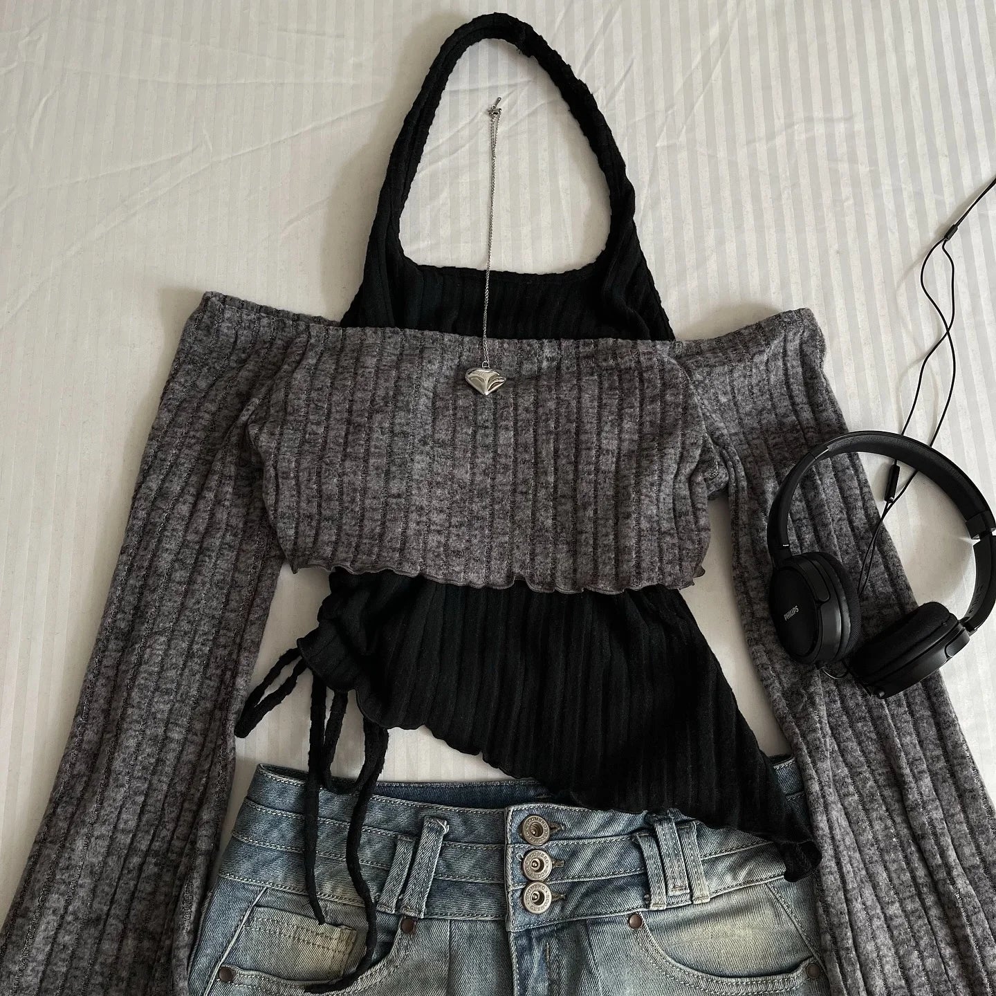 Knitted Long Sleeve Tees Tops Women Autumn
