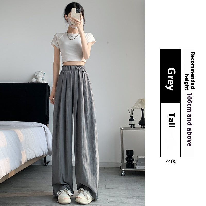 Drape Straight-leg Wide-leg Pants