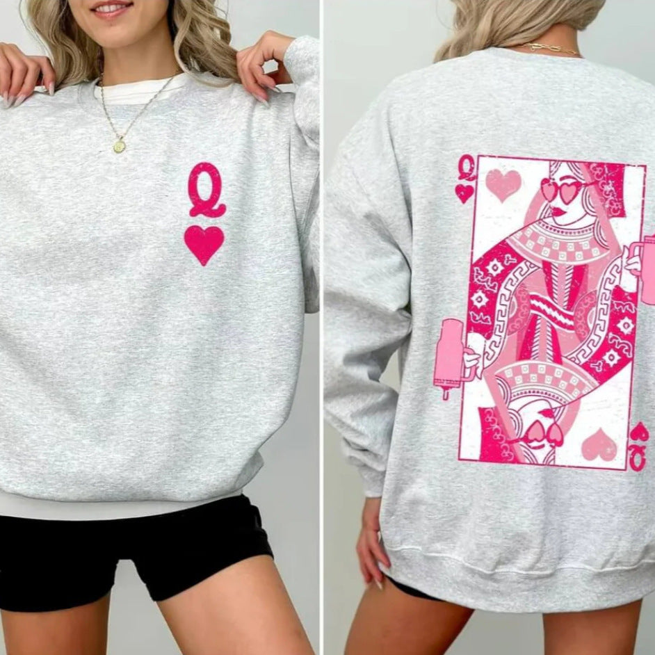 Red Heart Queen Crewneck Sweatshirt
