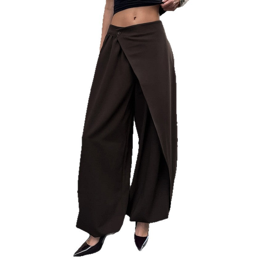 Irregular Wide-leg Pants