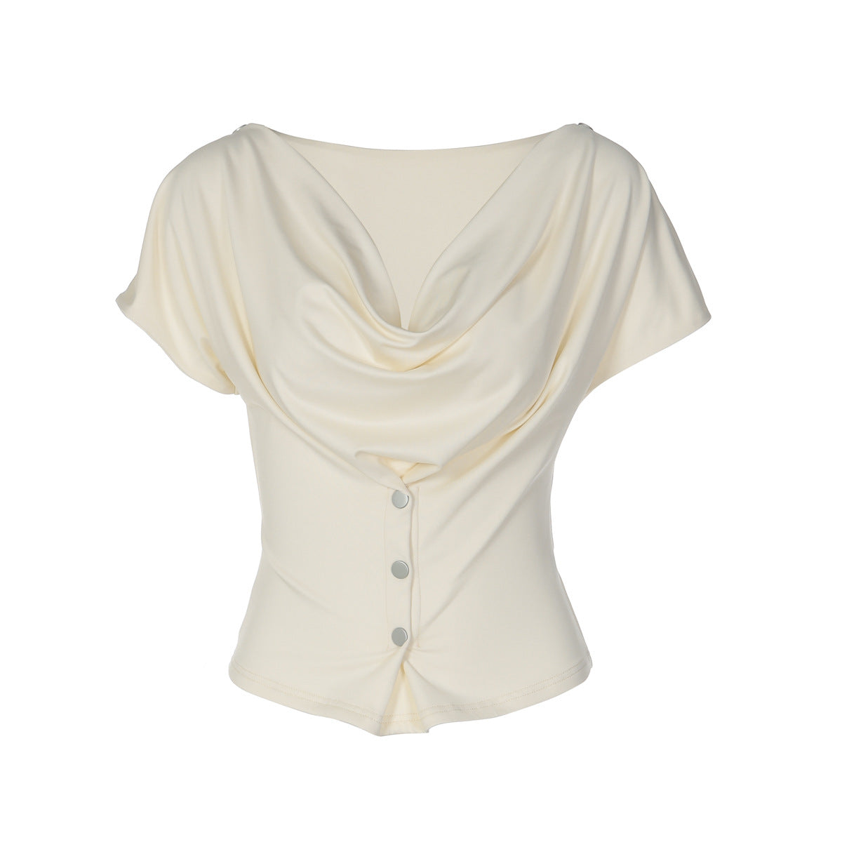 Figure-flattering Short-sleeve T-shirt Cropped Top