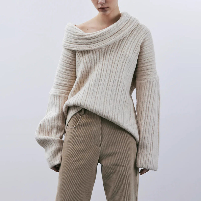Loose-fitting Cotton sweaters Blouse