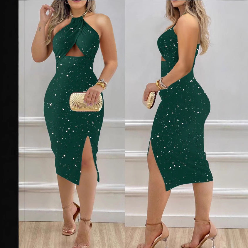 Halter Cutout Bodycon Sexy Dress