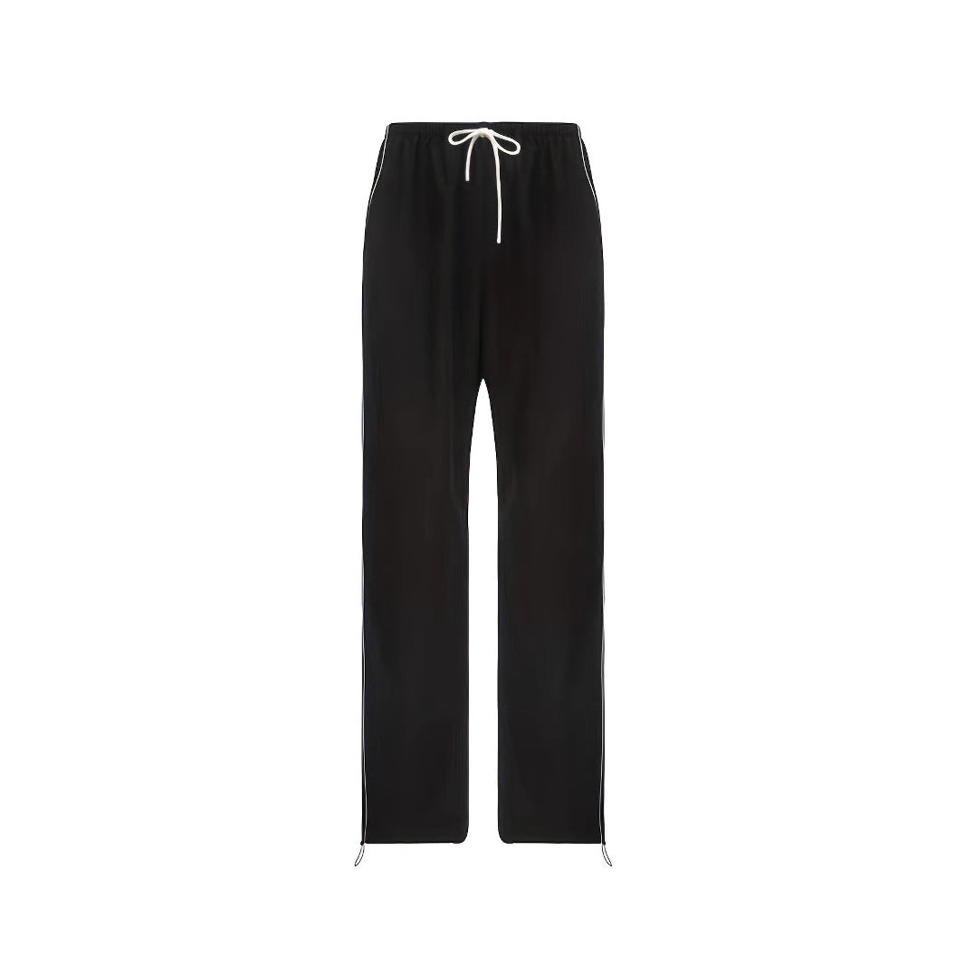 Drawstring Elastic Waist Pants