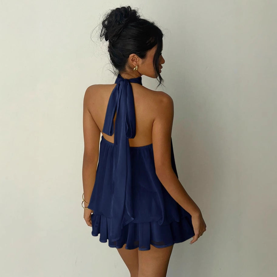 Halter-neck Mini Dress