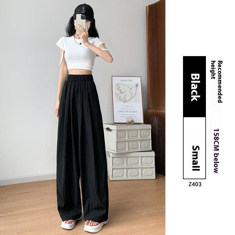 Drape Straight-leg Wide-leg Pants
