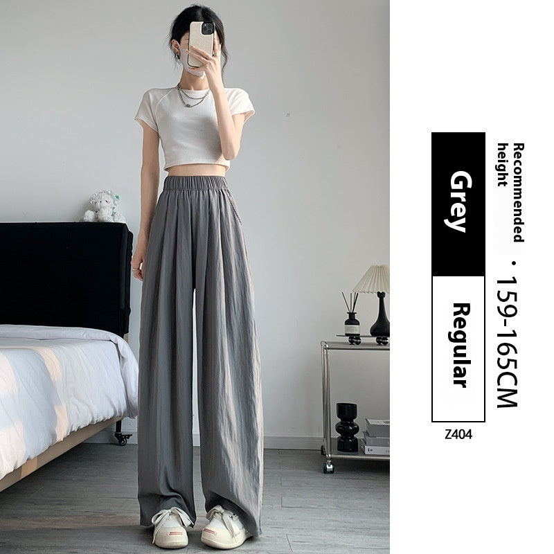 Drape Straight-leg Wide-leg Pants