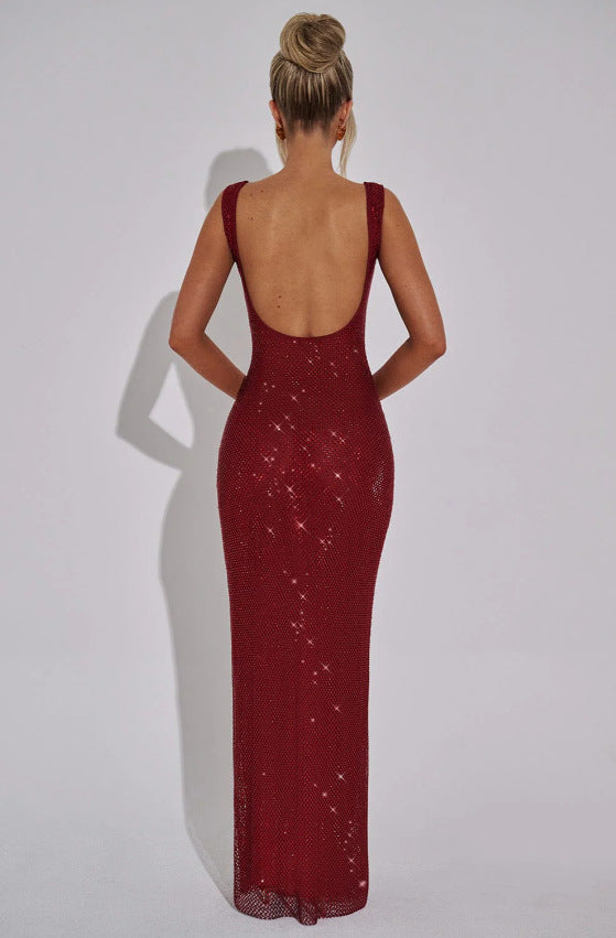 Sequin Rhinestone Bodycon Dress