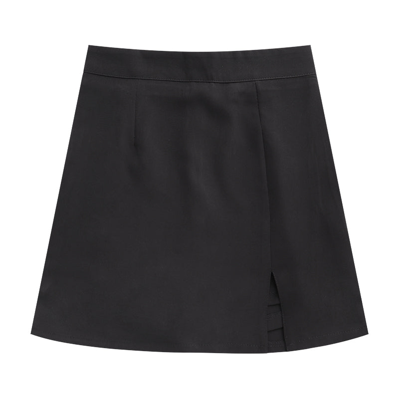 The New Slit Skirt Is Thin All-match High-waist Hip Skirt