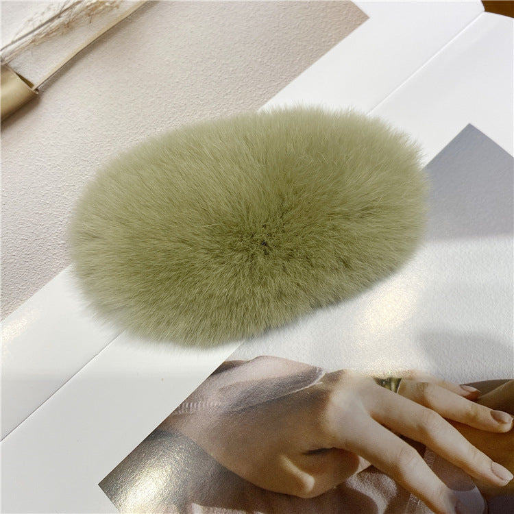 Korea Real Otter Hair Hair Clip Female