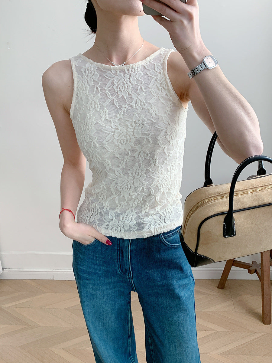 Women's Spring Summer Long-sleeve Lace Top