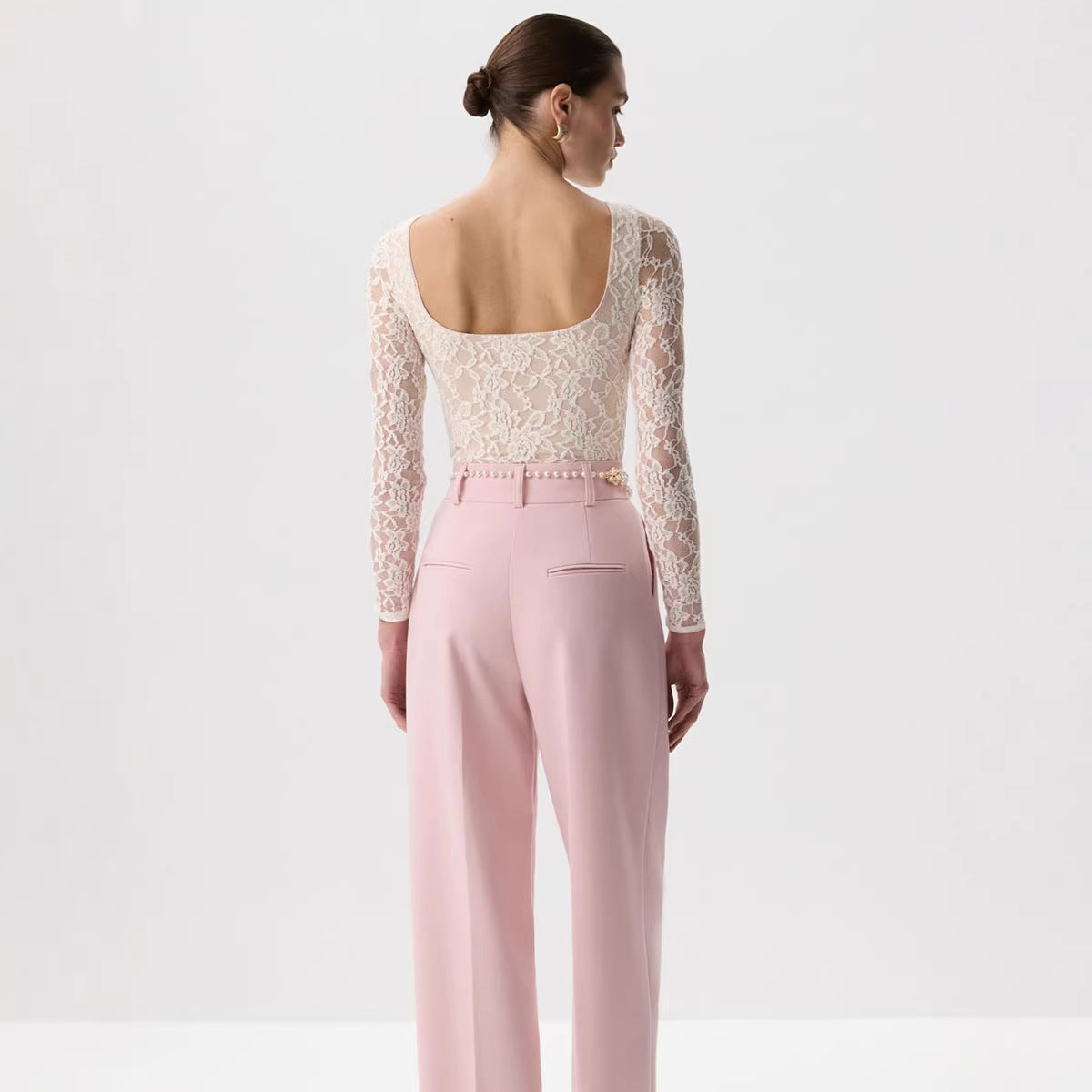 Women's Spring Summer Long-sleeve Lace Top