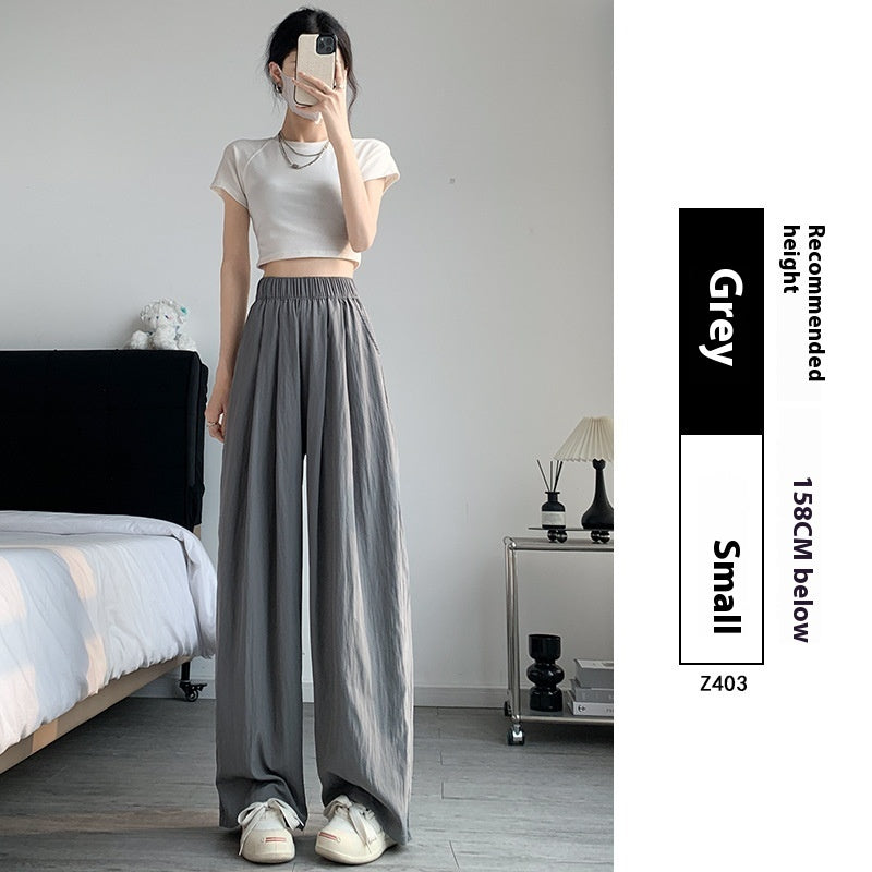 Drape Straight-leg Wide-leg Pants
