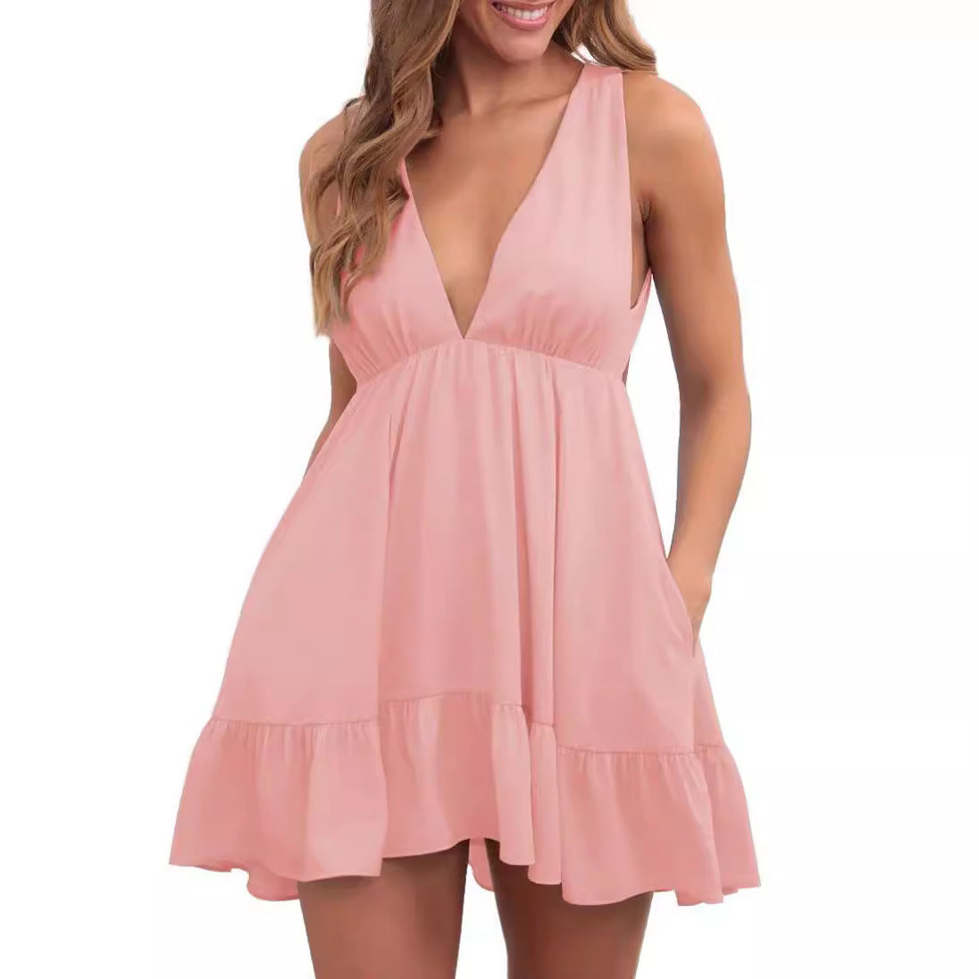 Backless Sleeveless Sling Dress