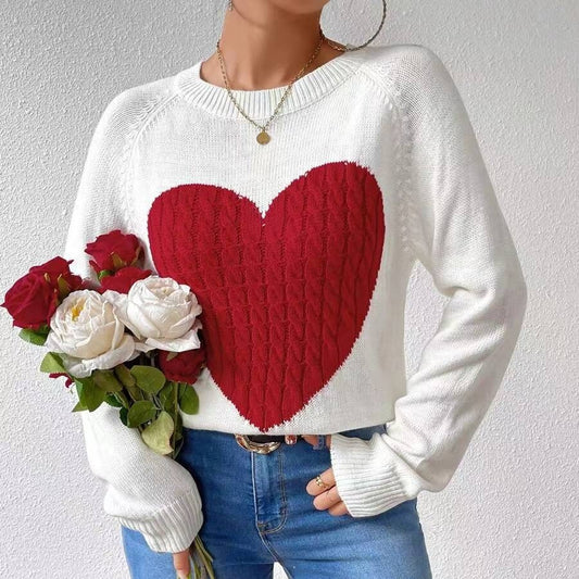 Big Heart Sweater Blouse