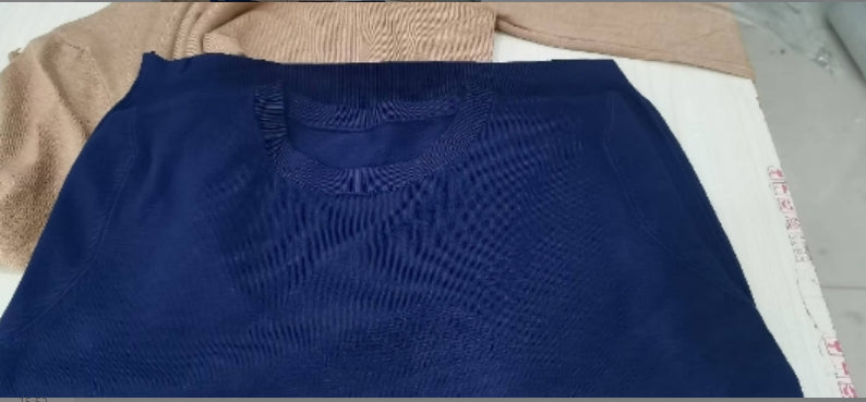 Knitted Sweater Round Neck Bottoming Blouse