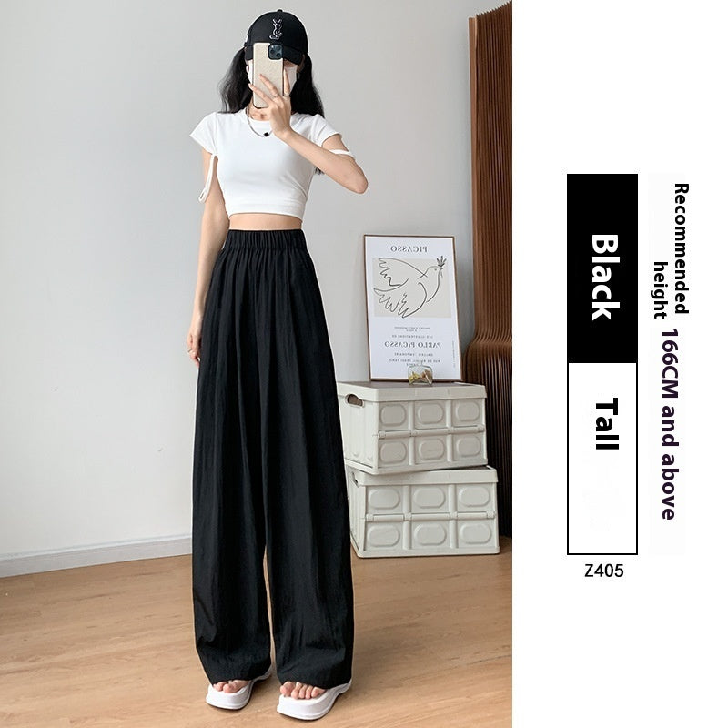 Drape Straight-leg Wide-leg Pants