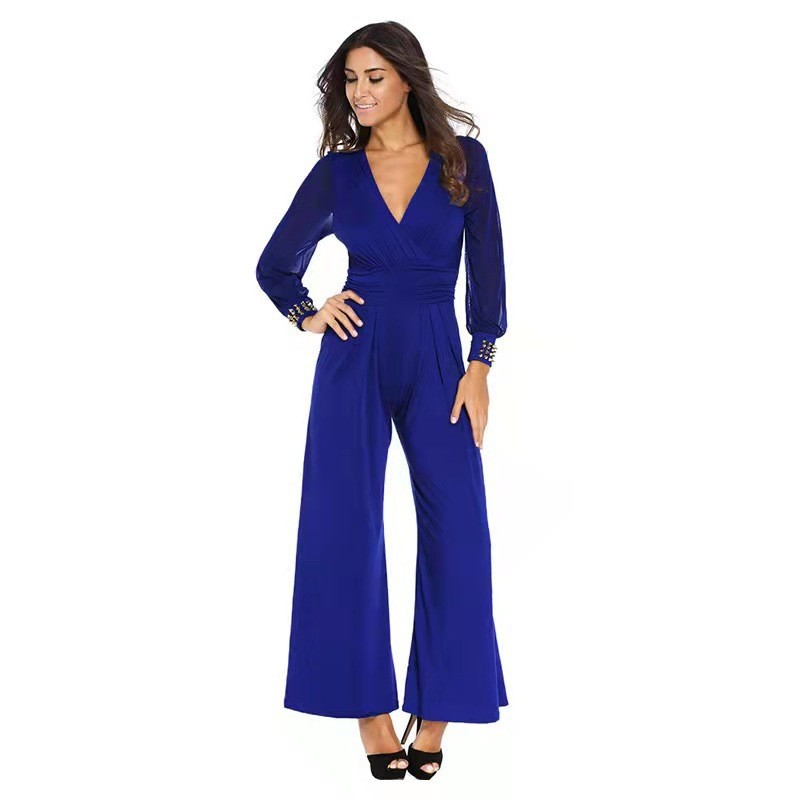 Rivet Lace Straight Jumpsuit