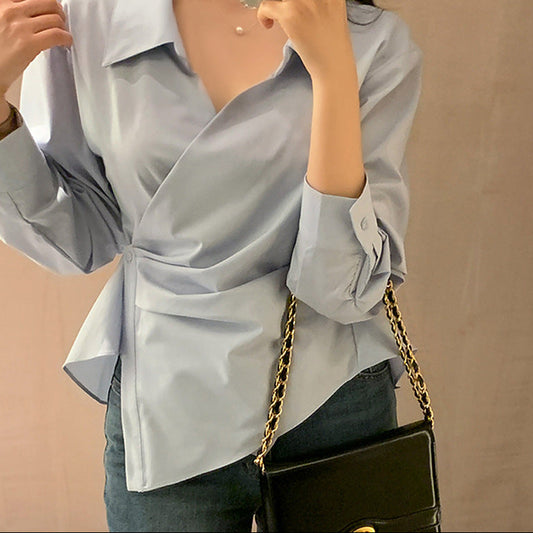 Sexy Fitted Office Blouse