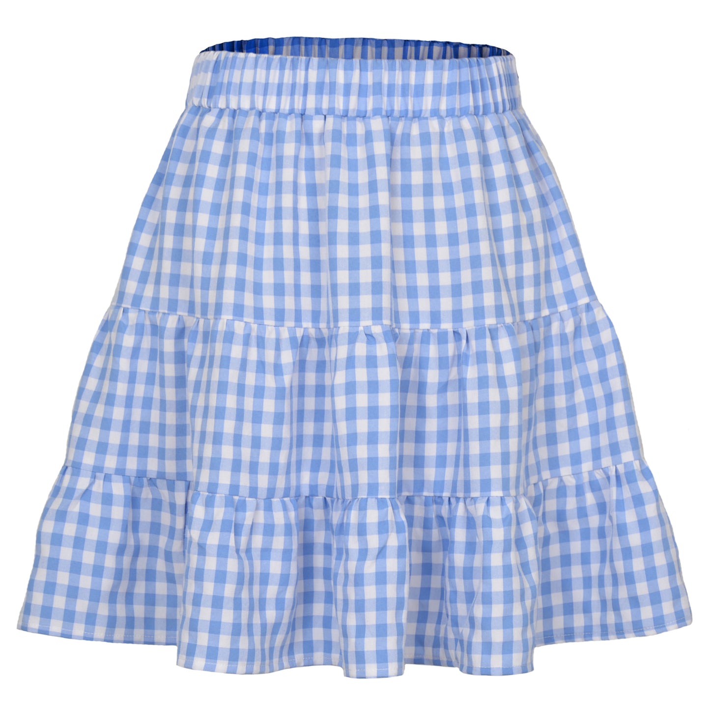 Plaid Mini Skirt High Waist