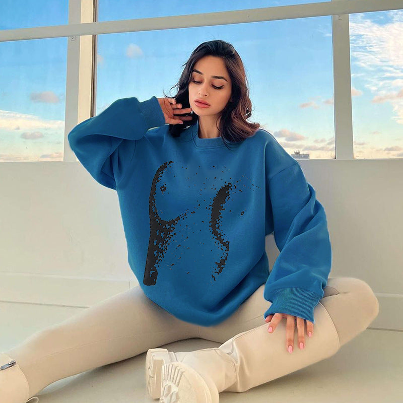 Oversized Round Neck Sweatshirts