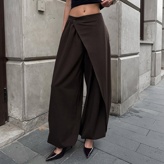 Irregular Wide-leg Pants
