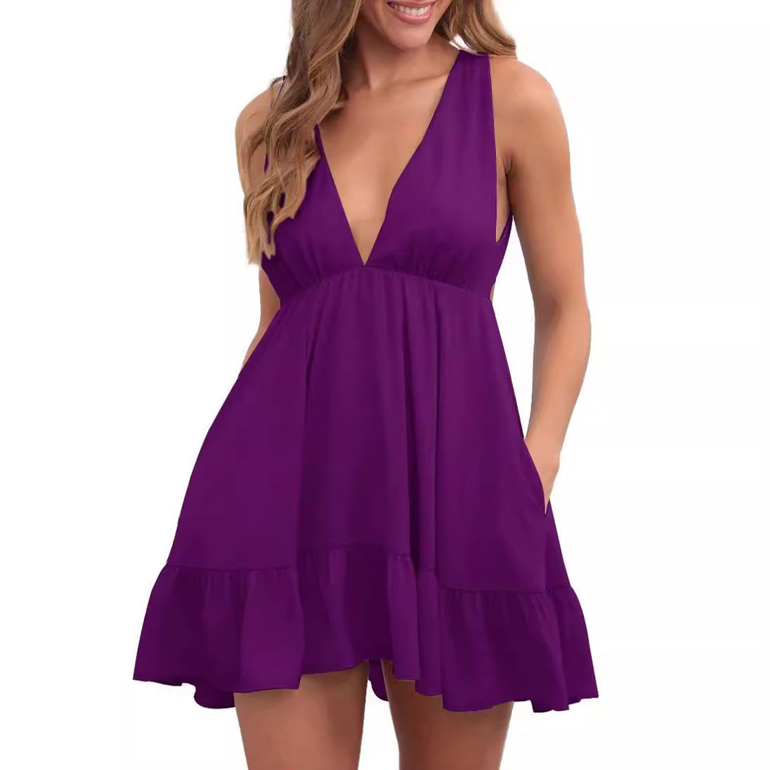 Backless Sleeveless Sling Dress