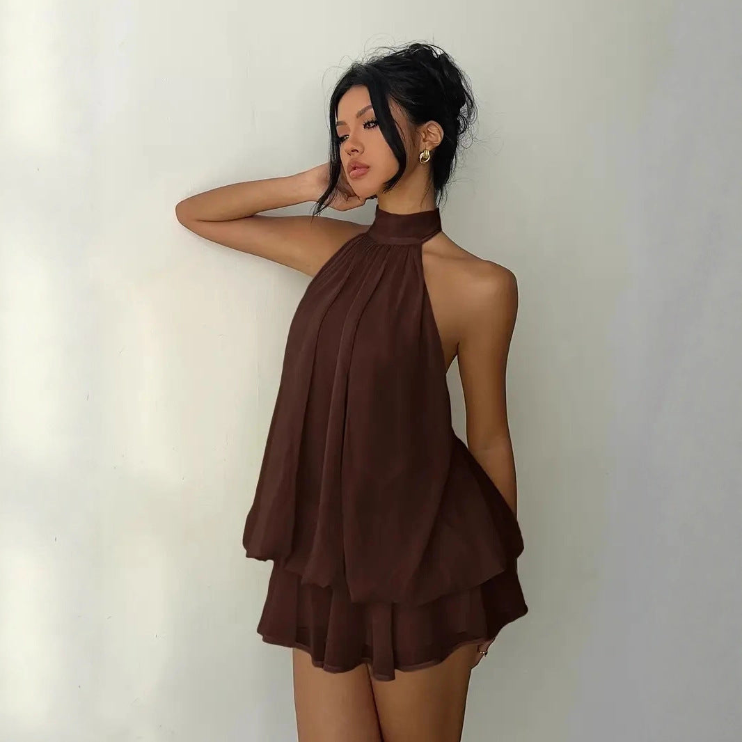 Halter-neck Mini Dress