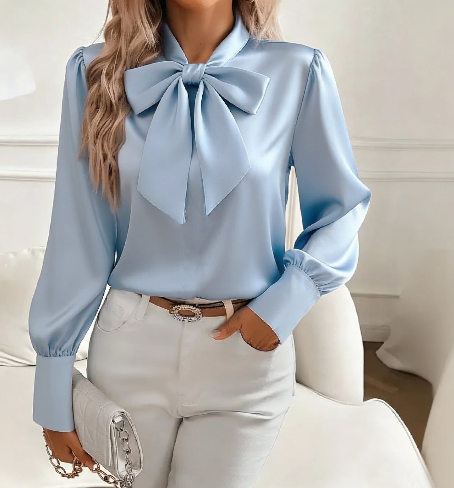 Bow-tie Shirt Blouse